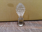 EAPG Pointed Hobnail Carafe Cruet with Stopper 9" tall  Antique Clear Glass