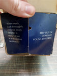 Decorative Avon Silver Finish Candlestick Cologne Bottle Roses Scent  5fl oz