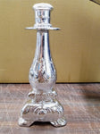 Decorative Avon Silver Finish Candlestick Cologne Bottle Roses Scent  5fl oz