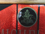 Vintage Michelob Beer Wood Framed Sign Black Gold Red Foil 17.5 in x 11.5 in