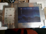 Lighthouse Mirrored Quartz Wall Clock Decor W Sounds & Animation Original Box