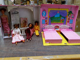 Pink Vintage World of Barbie Sleep n' Keep Case Mattel Original & Barbies 73-74