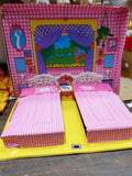 Pink Vintage World of Barbie Sleep n' Keep Case Mattel Original & Barbies 73-74