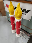 Vtg 40"Pair of Noel Xmas Candles Empire Blow Christmas Holiday Yard/Patio Décor