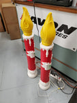 Vtg 40"Pair of Noel Xmas Candles Empire Blow Christmas Holiday Yard/Patio Décor