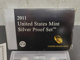 2011 United States Mint Silver Proof Set W/Cert. Of Auth. & Specs Coin Col. VF