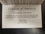 2010 United States Mint Proof Set W/Cert. Of Auth. & Specs Coin Col. VF