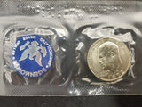 Vtg '74 Eisenhower Uncirculated Silver Dollar Coin in U.S. Mint Protective Case