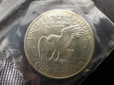 Vtg '71 Eisenhower Uncirculated Silver Dollar Coin in U.S. Mint Protective Case