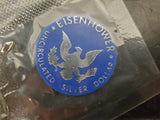 Vtg '73 Eisenhower Uncirculated Silver Dollar Coin in U.S. Mint Protective Case