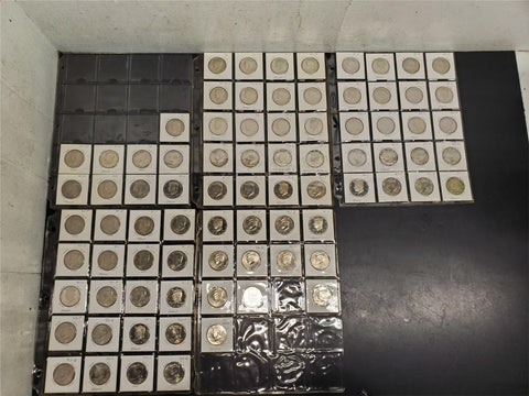 Vtg Lot 81 JFK Half Dollar Coins Including Proofs 1971-1998 Starter Collection