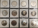 Vtg Lot 81 JFK Half Dollar Coins Including Proofs 1971-1998 Starter Collection
