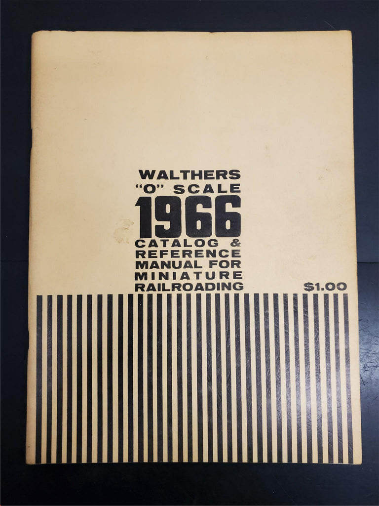 1966 Walthers "O" Scale Catalog & Reference Manual Mini Railroading Ma