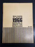 1966 Walthers "O" Scale Catalog & Reference Manual Mini Railroading Mag Train