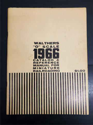1966 Walthers "O" Scale Catalog & Reference Manual Mini Railroading Mag Train