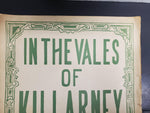 VTG Irish Sheet Music In The Vales Of Killarney Love Song to Ireland Antique