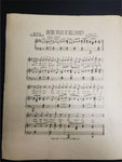 VTG Irish Sheet Music In The Vales Of Killarney Love Song to Ireland Antique