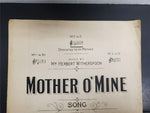 Antique 1903 Rudyard Kipling Mother O' Mine Song & Poem Sheet Music Frank Tours