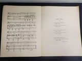 Antique 1903 Rudyard Kipling Mother O' Mine Song & Poem Sheet Music Frank Tours