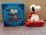 Vintage Avon Snoopy Bubble Bath Snow Flyer Bubble Bath W/Box 1972 Red Sled 10 oz