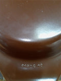 Pyrex Vintage Brown #945C Lid & #063 1 Quart Bottom Oval Divided Casserole Dish
