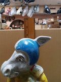 Vintage Football Political Donkey Decanter EMPTY Jim Beam Regal China 1972