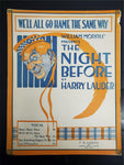 Antique 1916 WW1 Era Sheet Music We'll All Go Hame The Same Way William Morris