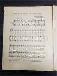 Antique 1916 WW1 Era Sheet Music We'll All Go Hame The Same Way William Morris