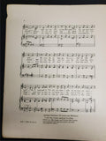Antique 1916 WW1 Era Sheet Music We'll All Go Hame The Same Way William Morris