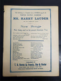 Antique 1916 WW1 Era Sheet Music We'll All Go Hame The Same Way William Morris