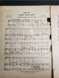 Pre-WW1 Antique 1913 Sheet Music Sing Me The Rosary Sweetest Song of all Collect