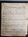 Antique 1917 WW1 Sheet Music Latest Song & Trot Craze-Hawaiian Butterfly Rare