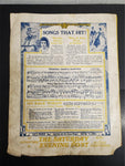 Antique 1917 WW1 Sheet Music Latest Song & Trot Craze-Hawaiian Butterfly Rare