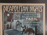 Vtg 1925 Sheet Music Neapolitan Nights Theme Song Fazil Ch. Farrell Greta Nissen