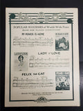 Vtg 1925 Sheet Music Neapolitan Nights Theme Song Fazil Ch. Farrell Greta Nissen