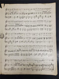 Antique WW1 1916 Sheet Music Honolulu America Loves You Decorative Artwork Piece