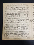 Antique WW1 1918 Sheet Music Just Like Washington Gen. Pershing Will Cross Rhine