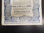 Antique WW1 1918 Sheet Music Just Like Washington Gen. Pershing Will Cross Rhine