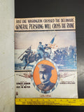 Antique WW1 1918 Sheet Music Just Like Washington Gen. Pershing Will Cross Rhine