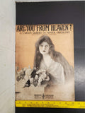 Antique 1917 WW1 Sheet Music Are You From Heaven? Gilbert & Friedland NYC Rare