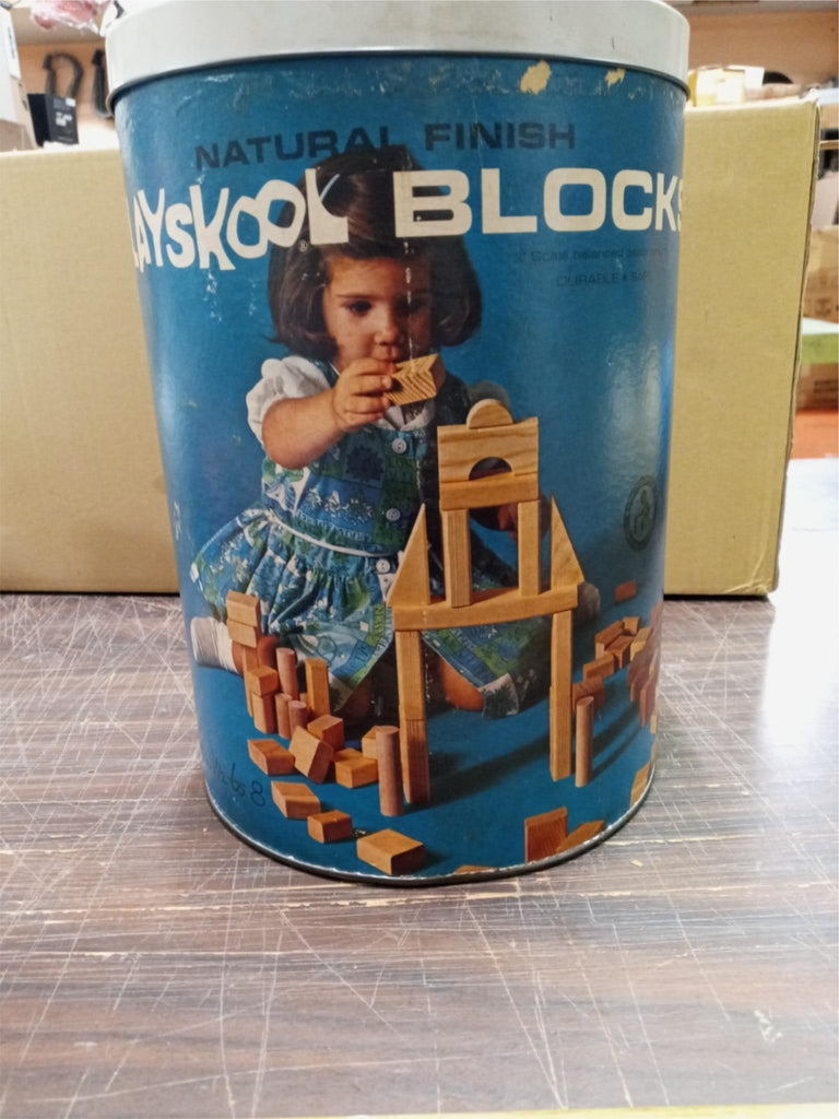 Vintage playskool wooden fashion blocks