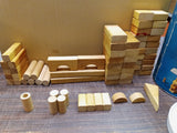 Vintage Children's Playskool 1975 Natural Finish Blocks Wooden NO.655 Durable