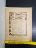 Antique 1882 Sheet Music Selected Compositions For The Piano 140 Years Old Rare!