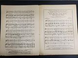 Antique 1916 WW1 Sheet Music GoodBye Good Luck God Bless You Gorgeous Cover Rare