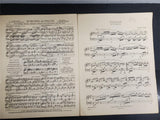 Vtg Sheet Music Butterfly Papillon Edvard Grieg for Piano 4th Grade Recital Rare