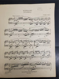 Vtg Sheet Music Butterfly Papillon Edvard Grieg for Piano 4th Grade Recital Rare