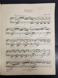 Vtg Sheet Music Butterfly Papillon Edvard Grieg for Piano 4th Grade Recital Rare