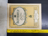 Vtg Sheet Music Butterfly Papillon Edvard Grieg for Piano 4th Grade Recital Rare