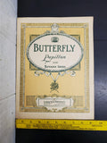 Vtg Sheet Music Butterfly Papillon Edvard Grieg for Piano 4th Grade Recital Rare