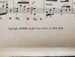 Antique 1911 Sheet Music Humoreske Collectible By Anton Dvorak De Luxe Music Co.